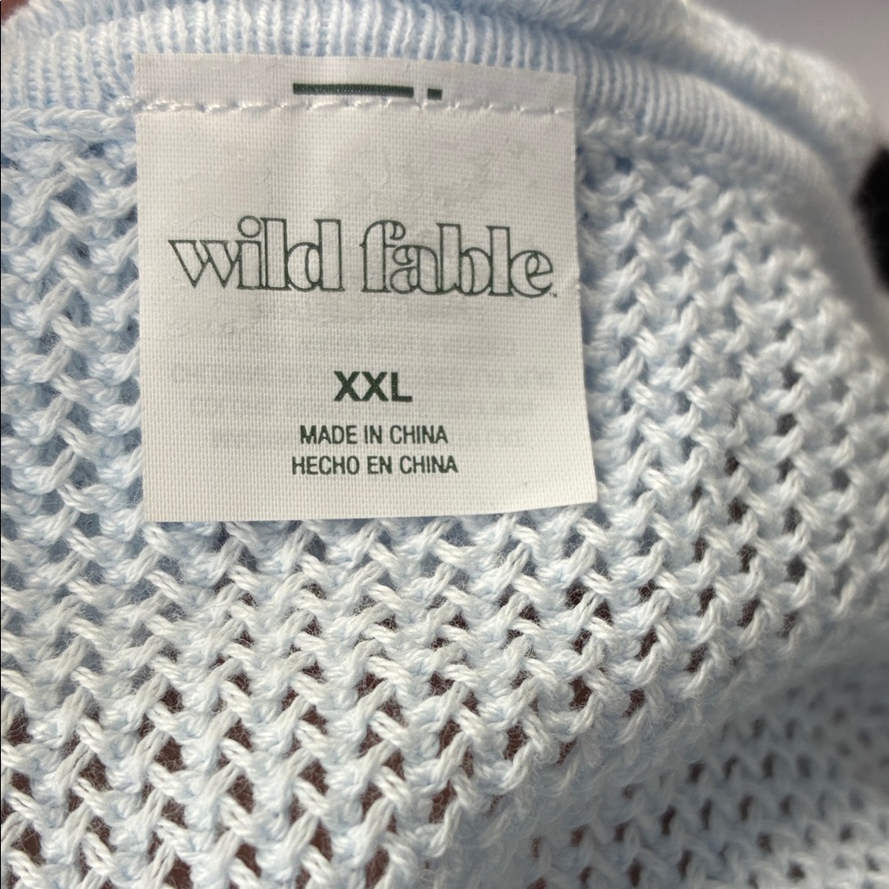 Wild Fable Light Blue‎ Ruffle Blouse - Picture 5 of 6